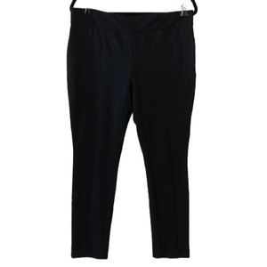 Hilary Radley Mid-Rise Black Pull-On Dress Pants
